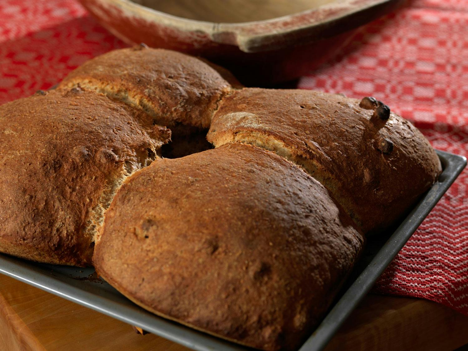 Julebrød med vørterøl og hasselnøtter